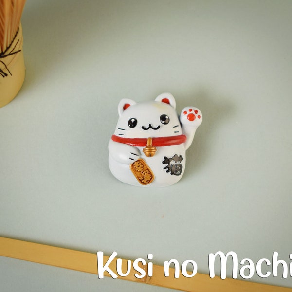 Magnet Aimant Maneki Neko Kawaii Chat Porte Bonheur Japonais