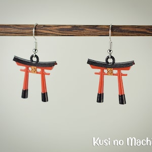 Japanese Torii Dangle Earring