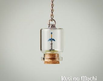 Master Sword Link Keychain in Vial