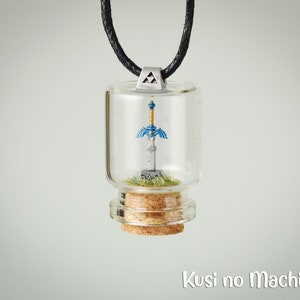 Master Sword Vial Pendant Legend of Zelda Fan art.