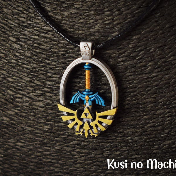 Pendentif Master Sword Legend of Zelda Fan art.