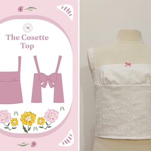 Ballerina Back Tie Top PDF Sewing Pattern  - The Cosette Top