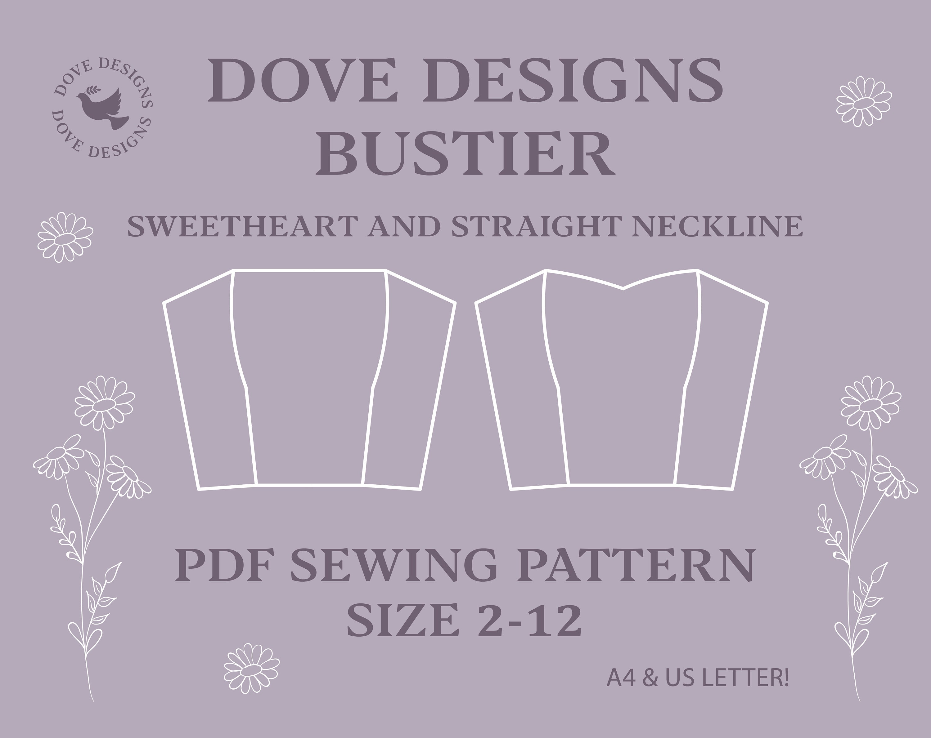 pdf-sewing-pattern-corset-bustier-crop-top-from-lace-etsy-in-2020