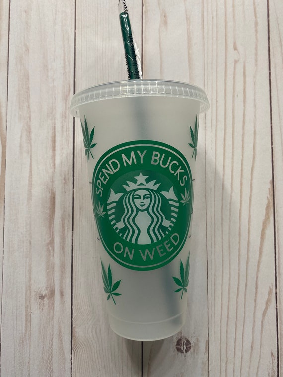 venti reusable cold cup 420 cannabis tumbler Starbucks  cannabis tumbler