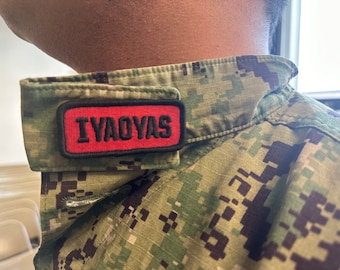 Aviation Ordnanceman Hidden patch or Secret patch, AO Patch, IYAOYAS Hidden patch, Navy AO secret patch, Red patch