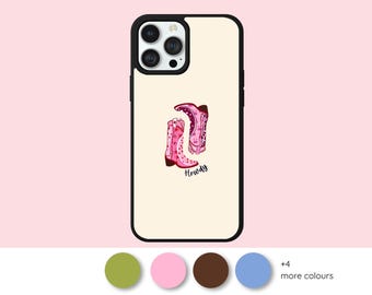 Western iPhone Case Retro Howdy Phone Cover iPhone 17 16 15 14 Pro Max Southern Aesthetic Cowgirl Boots Disco Trendy Graphic Gift For Her