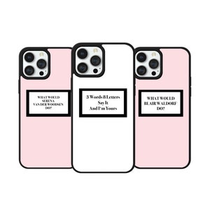 Gossip g inspired iPhone cases suitable for all iPhone 7/8/2020SE,X/XR,11,12,13,14 Pro Max, Christmas gift| Gifts for her/him/teens