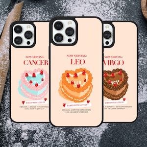 Leo/Cancer/Virgo sign/Astrology cake Phone for iPhone 7/8/2020SE/X/XR/11/12/13/14/15/16 Pro Max models| Small gift/ Zodiac gift/Gift For Her