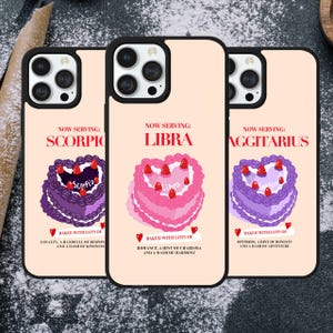 Libra/Scorpio/ Sagittarius| Zodiac sign/Astrology cake Phone Case/ for iPhone 7/8/2020SE/X/XR/11/12/13/14 Pro Max models| Small gift/