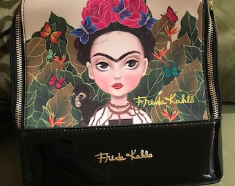 frida kahlo mini backpack