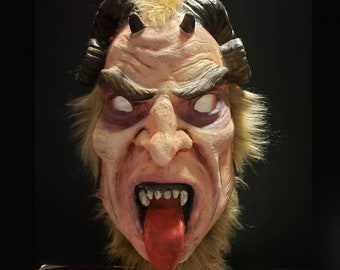 Krampus Devil Latex Half Mask