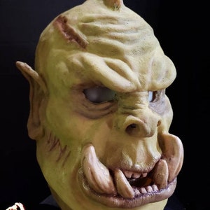 Custom Orc Latex Half Mask - Monster Halloween Prop Ork