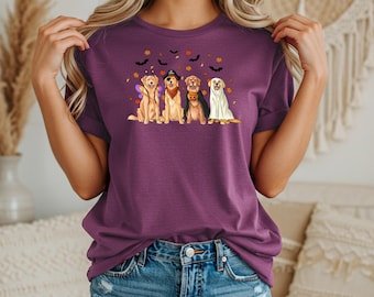 Golden Retriever Halloween T-Shirt – Comfort Colors Dog Lover Tee