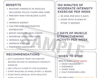 How to Exercise Postpartum; Guidelines for Exercise Postpartum