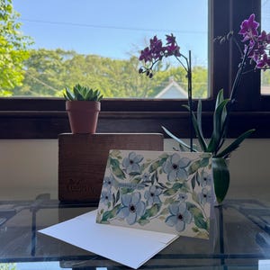 Thinking Of You Blank Greeting Card | Floral Card | Thinking Of You Card | Blank Card | Greeting Card | Party Supplies | Garden Card