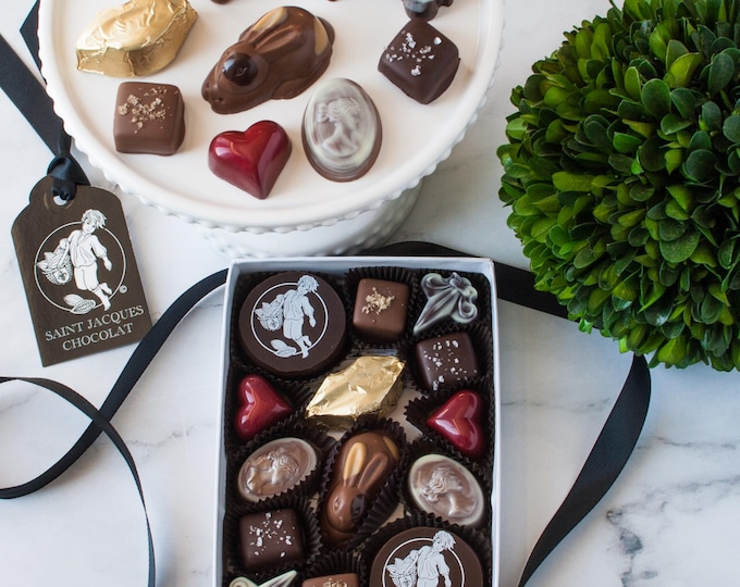 Gourmet Chocolate Truffles and Bon Bon Elegant Sampler