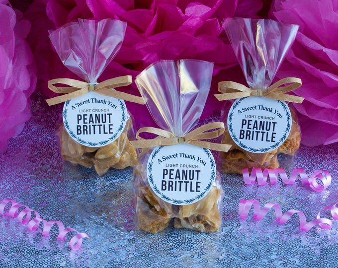 Light and Airy Virginia Peanut Brittle Party Favors