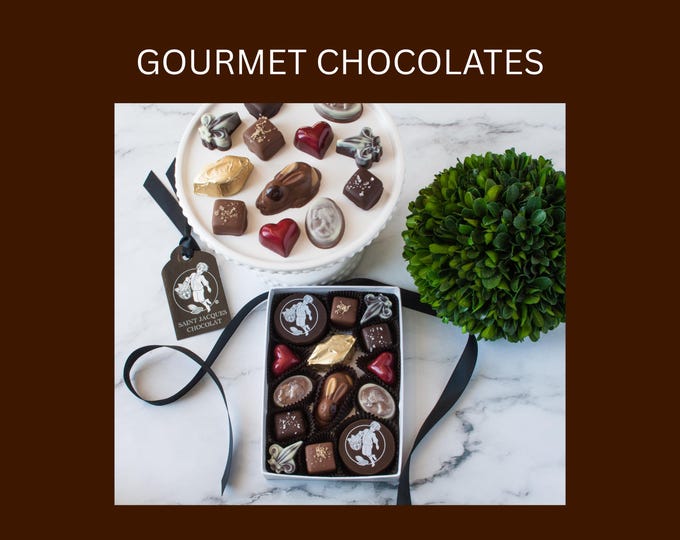 Gourmet Chocolate Truffles and Bon Bon Elegant Sampler