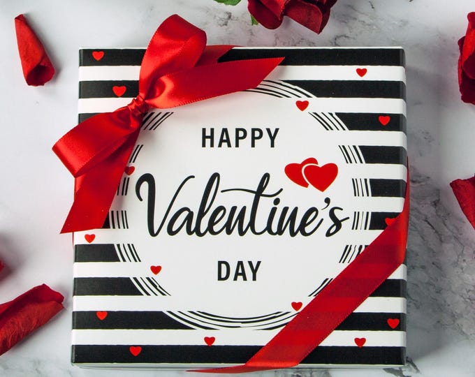 Valentine's Day Chocolates Luxury Bon Bons and Truffles 9-piece box