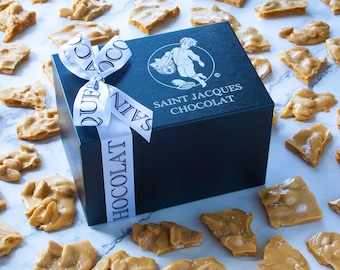 Gourmet Peanut Brittle with French Sea Salt, Homemade Candy, Light and Airy, Teeth Friendly