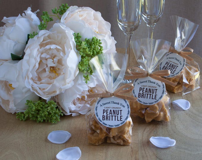 Wedding Sweet Thank You Peanut Brittle Favors