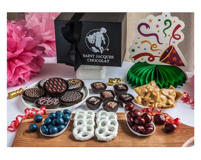 Host and Hostess Food Gift Box: Chocolate Dessert and Treat Assortment