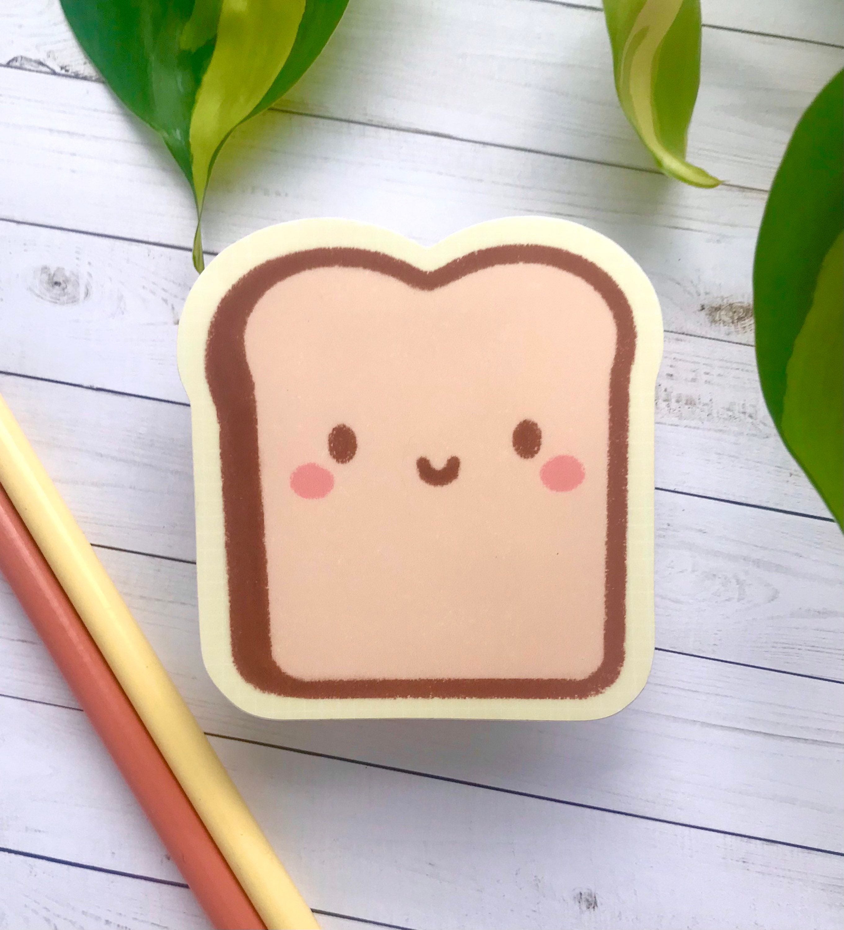 Bread Sticker Toast Sticker Kawaii Bread sticker bread | Etsy