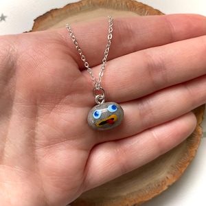 Rock Fact Necklace, Fall Necklace, otgw Jewelry, Over the Garden Wall, Cottage Core necklaces, rockcharm, Autumnal Jewelry, its a rock fact