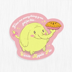 Naklejka Treetrunks, Naklejka Adventure Time, Naklejki Treetrunks Pie, Naklejki WAP, Fan Art Adventure Time, Fiona i Cake