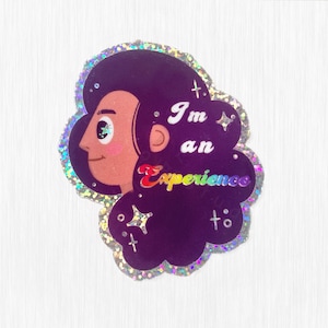 Adesivo Steven Universe, Adesivo Stevonnie Pride, Mese dell'orgoglio, Gay Pride, Im an Expirience, Adventure Time, OTGW, Gemme di cristallo, Quarzo rosa