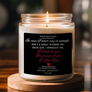 I love you Candle, Anniversary Gift, Gift for him, Gift for her, Valentines Day Gift, Relationship gift, Couples gift