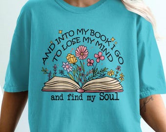 Camiseta con diseño de libros Comfort Colors, camiseta con frase para amantes de los libros, camiseta con frase para amantes de los libros, camiseta literaria, camiseta para amantes de los libros, regalo para lectores, camiseta con diseño de libros