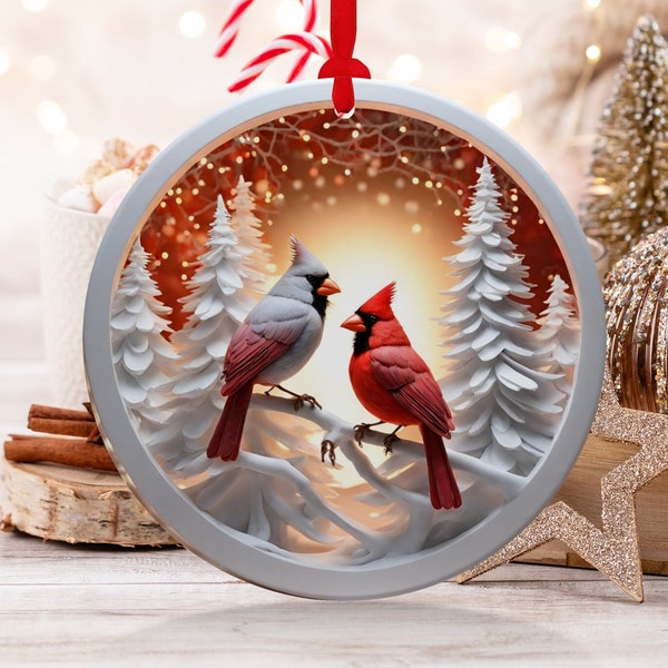 Christmas 2023 Ornament, Christmas Decoration, Holiday Gift Idea, Heirloom Keepsake, Round Ceramic, Gift Exchange, Gift Idea