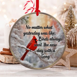 Christmas 2023 Ornament, Christmas Decoration, Holiday Gift Idea, Heirloom Keepsake, Round Ceramic, Gift Exchange, Gift Idea