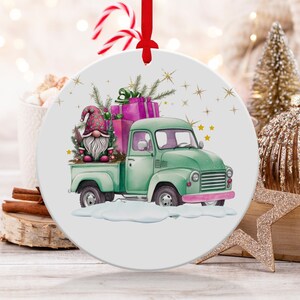 Christmas 2024 Ornament, Christmas Decoration, Holiday Gift Idea, Heirloom Keepsake, Round Ceramic, Gift Exchange, Gift Idea, Gnome