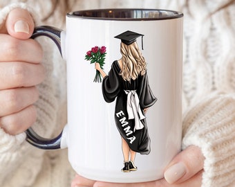 Custom Graduation Mug, Personalized Graduation Gift, College Graduation Gift For Her, Class Of 2024, Graduate Gift, Custom Coffee Mug