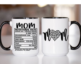 Funny Mothers Day Gifts Moms Birthday Coffee Mug for Mom Funny Mugs for Mom Best Mom Ever Gifts Mom Custom Coffee Cup, Mom Nutritional facts