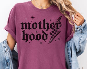 Mutterschafts-Grafik-T-Shirt, einzigartiges Mom Shirt, mutige Typografie Mutterschaft, Vintage Style T-Shirt, Muttertag T-Shirt Geschenk, trendiges Mom Tee