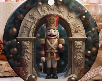Nutcracker Christmas Ornament Vintage Holiday Decor Festive Wooden Soldier Tree Decoration Gift Classic Nutcracker Figurine