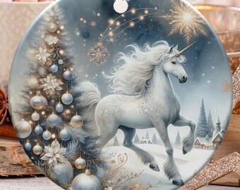 ユニコーン レインボー オーナメント ファンタジー ガーリー