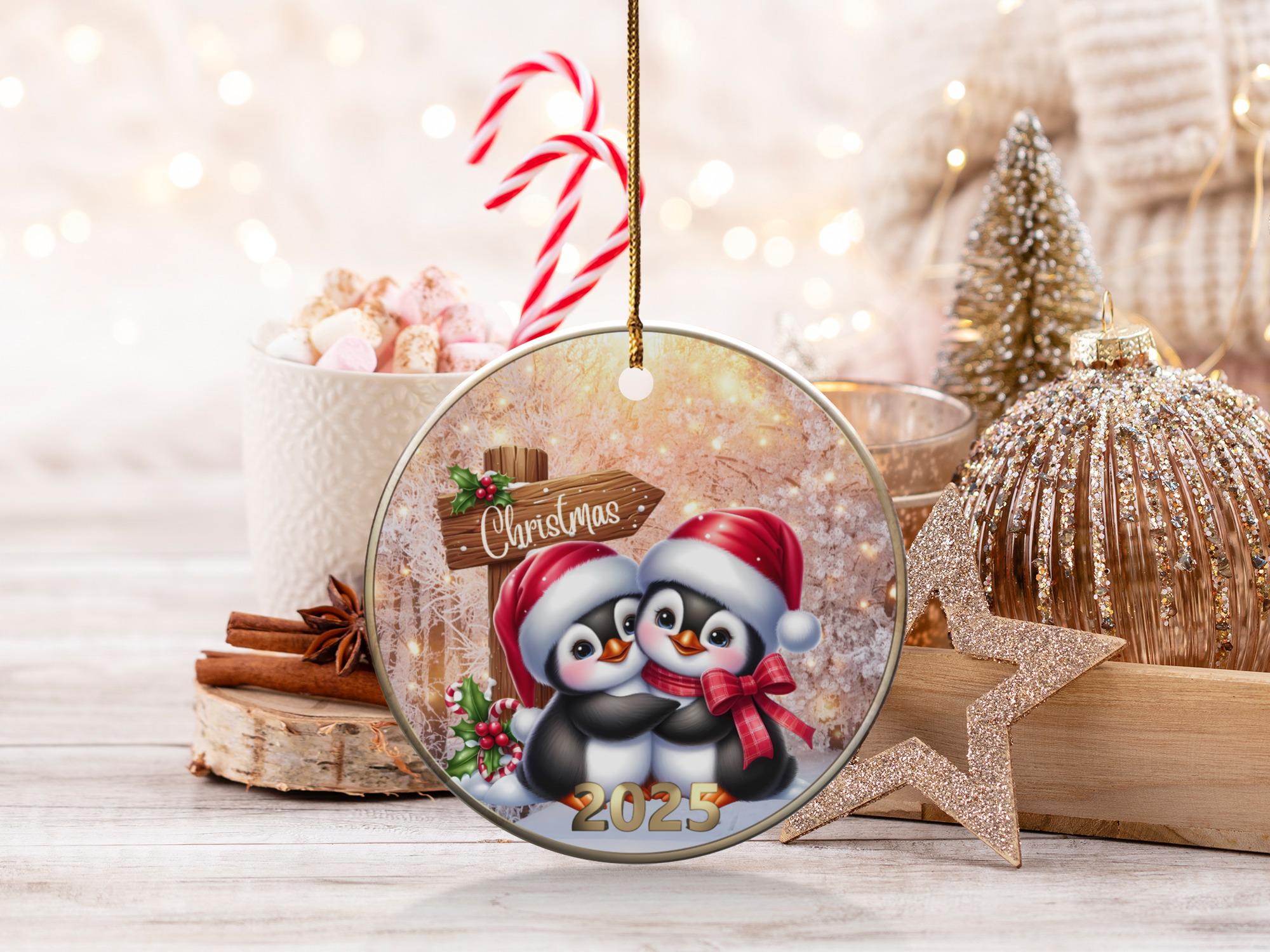 ペンギンのクリスマスオーナメント、2025年のホリデーギフト、かわいい