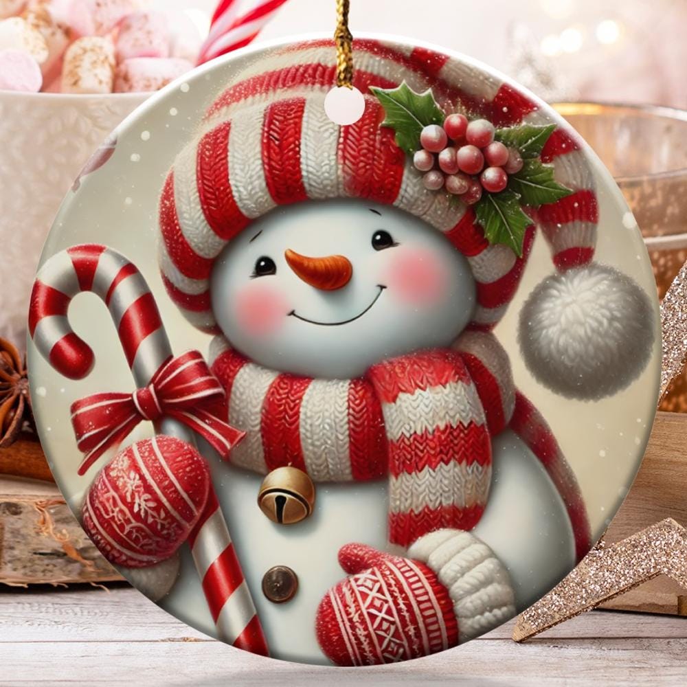 雪だるまのオーナメント、クリスマスのオーナメント、ホリデー