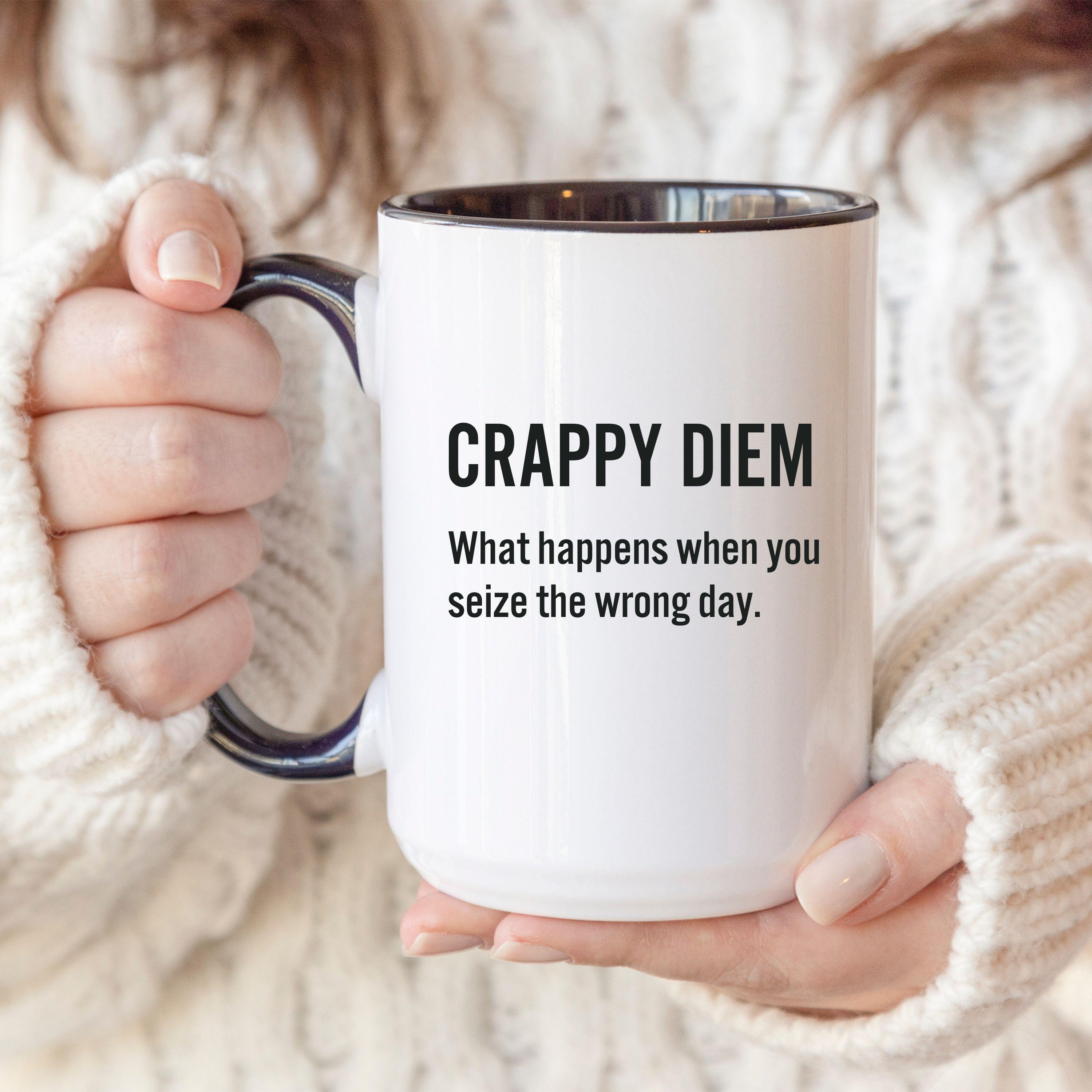 Acen Tasse à Thé En Céramique Avec Inscription « I Will Not Keep Calm And You Can Fuck Off » Blanc 9 X 9 X 9 Cm