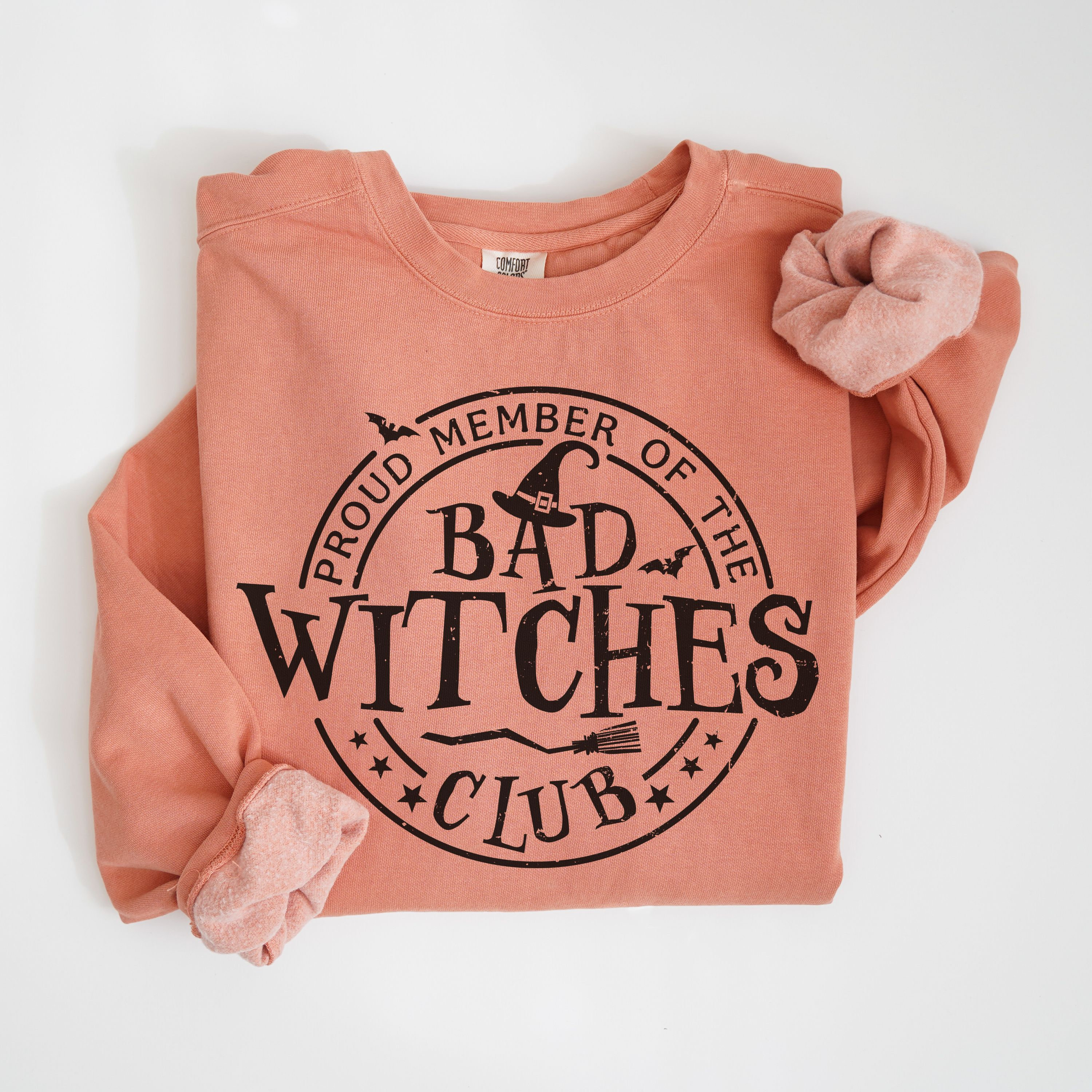 Comfort Colors Bad Witches Club T-shirt, Witch Themed Graphic Tee ...