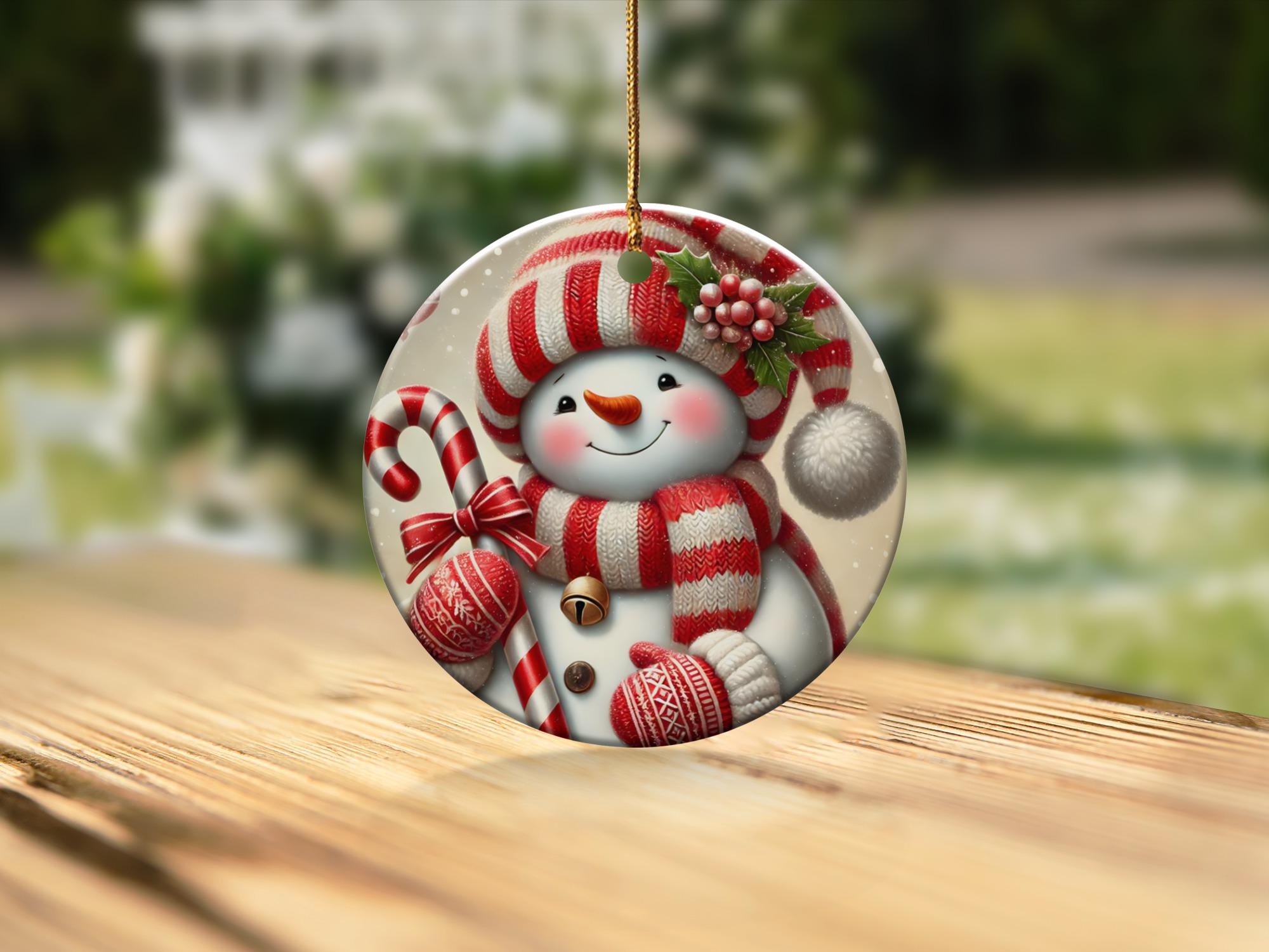 雪だるまのオーナメント、クリスマスのオーナメント、ホリデー