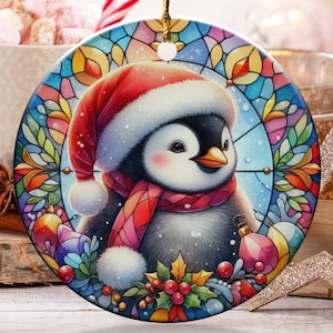 Penguin Christmas Ornament, Holiday Ornament, Cute Animal Ornament, Xmas Tree Decor, Penguin Ornament, Christmas gift idea