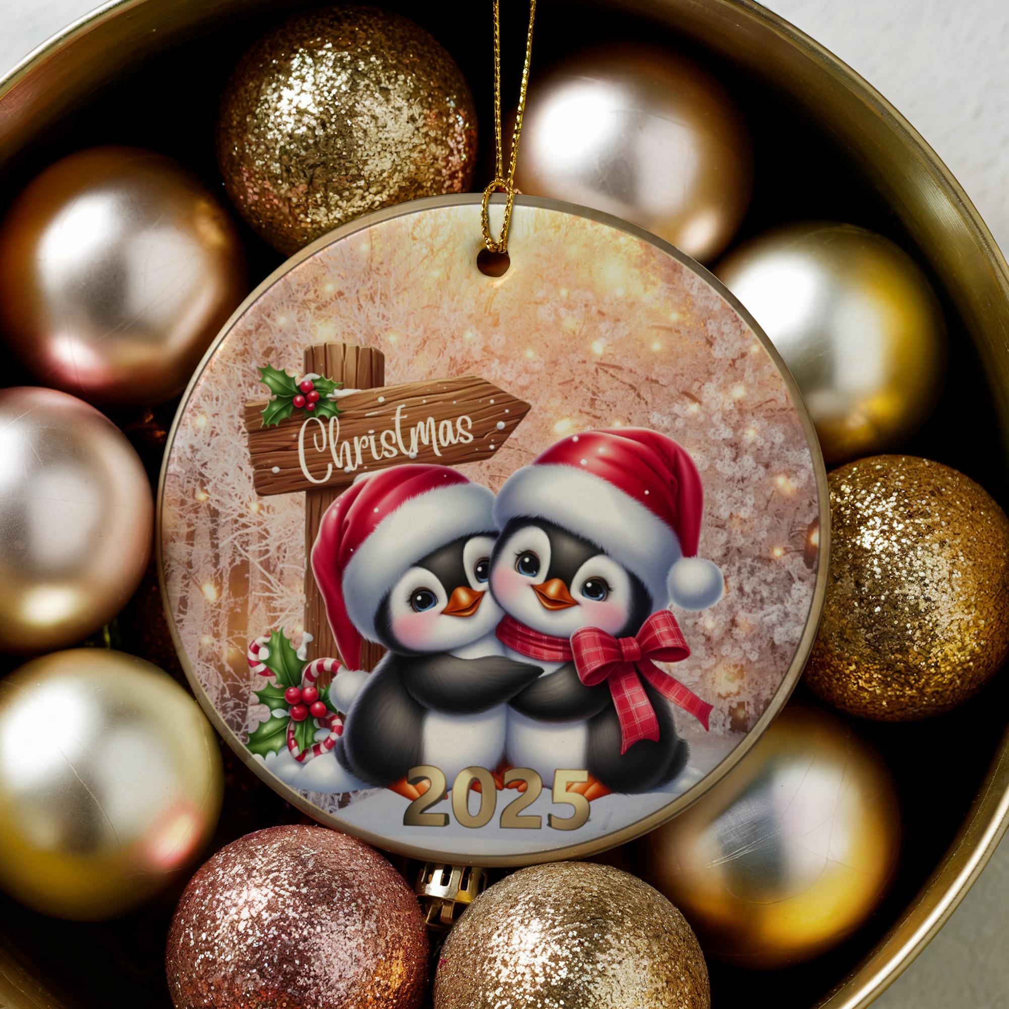 ペンギンのクリスマスオーナメント、2025年のホリデーギフト、かわいい 