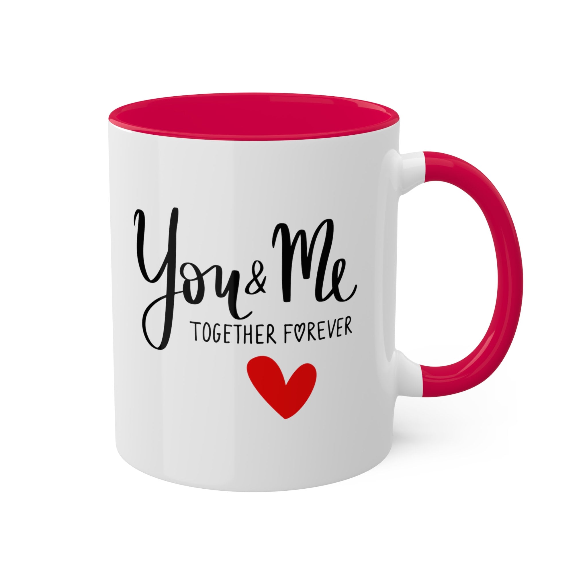 You \u0026 Me Together Forever Mug, Romantic Heart Love Quote Coffee Cup,  Valentine's Day Gift, Couples Anniversary Present - Etsy, image size:2048x2048