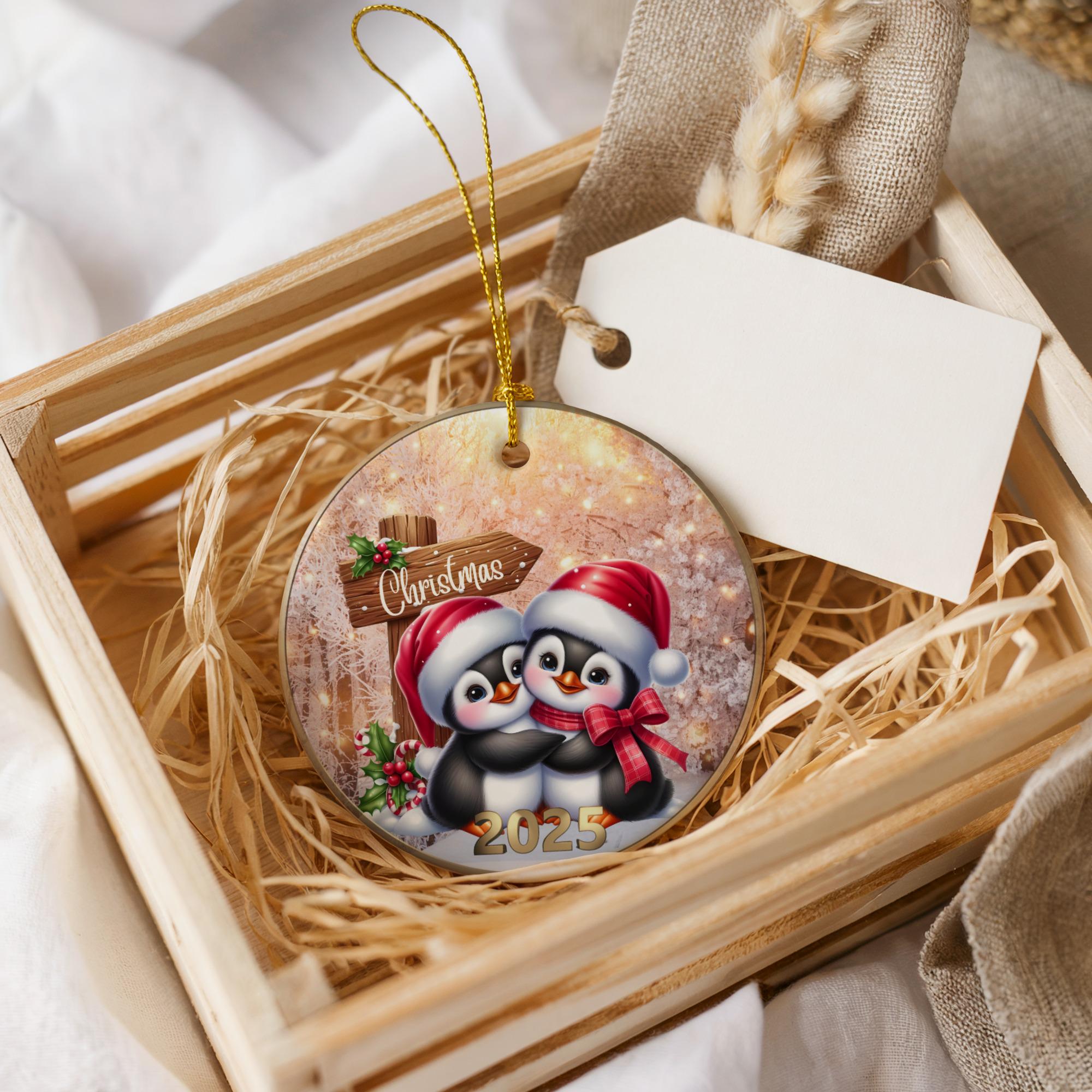 ペンギンのクリスマスオーナメント、2025年のホリデーギフト、かわいい