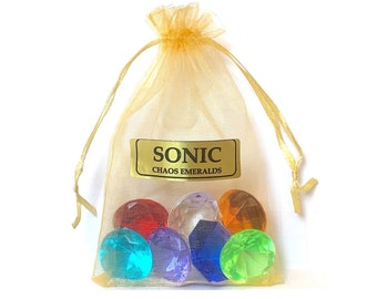Sonic Chaos Emeralds - Set of 7 - in a Bag